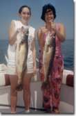 Two lovely ladies show us their walleye.