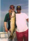 Two guys and one huge fish.